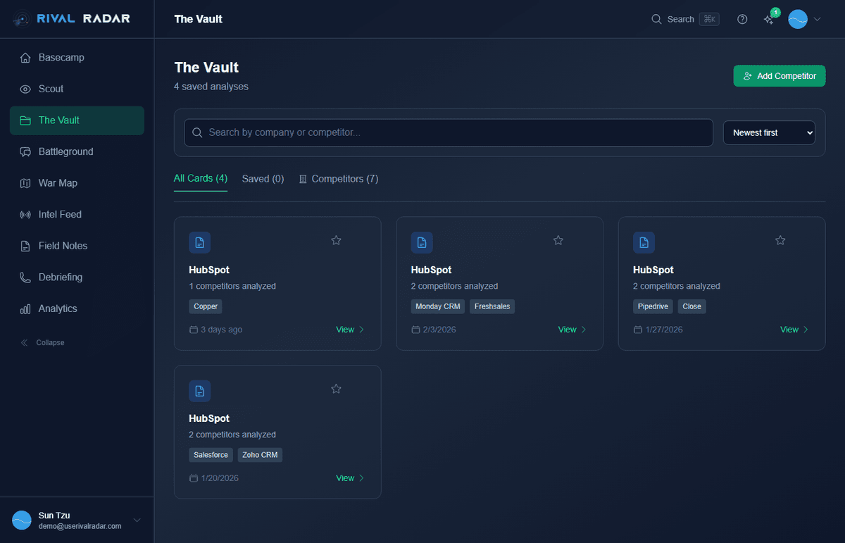 Sales Teams — product screenshot
